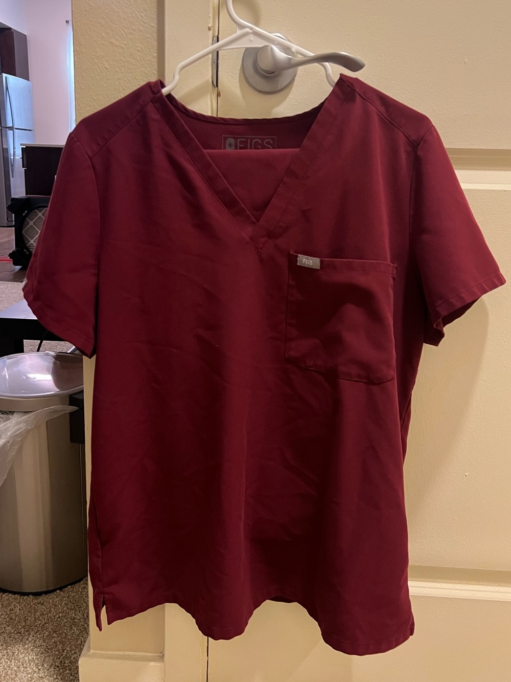 Figs Women’s Burgundy Scrub Set (Top: M | Bottom: S)